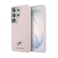 Maska Karl Lagerfeld Saffiano KC Metal Logo MagSafe za Samsung S26 Ultra/ S948B roze