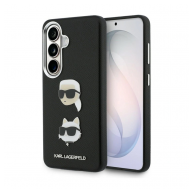 Maska Karl Lagerfeld Saffiano Double Heads Metal za Samsung S26 Plus/ S946B crna