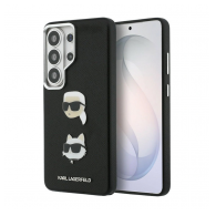 Maska Karl Lagerfeld Saffiano Double Heads Metal za Samsung S26 Ultra/ S948B crna