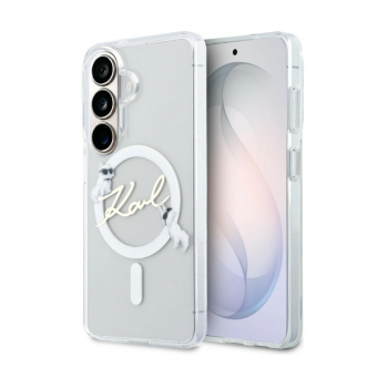 Maska Karl Lagerfeld IML KC Script MagSafe za Samsung S26/ S941B transparent