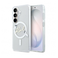 Maska Karl Lagerfeld IML KC Script MagSafe za Samsung S26/ S941B transparent