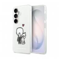 Maska Karl Lagerfeld IML Karl&Choupette MagSafe za Samsung S26/ S941B bela