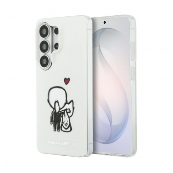 Maska Karl Lagerfeld IML Karl&Choupette MagSafe za Samsung S26 Ultra/ S948B bela