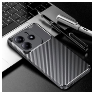 Maska Carbon Defender za Xiaomi Redmi Note 14 4G (EU) crna