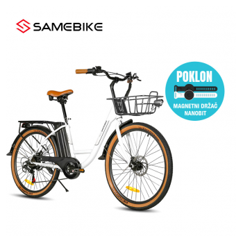 Elektricni bicikl Samebike TDE10L beli