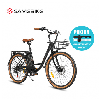 Elektricni bicikl Samebike TDE10L crni