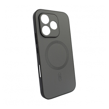 Maska Mag Case Smooth Leather za Honor 600 Lite siva