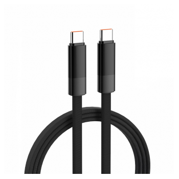 Kabel LDNIO LC241c 65W Automatic Turn OFF Type-C na Type-C 1m sivi