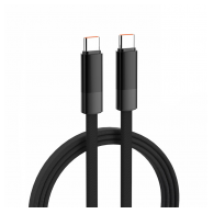 Kabel LDNIO LC241c 65W Automatic Turn OFF Type-C na Type-C 1m sivi