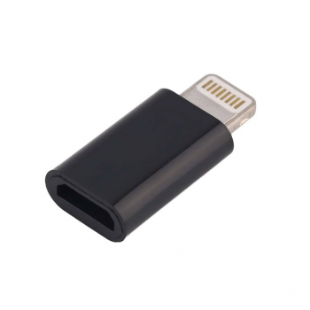 Adapter Lightning muski na Micro USB zenski crni
