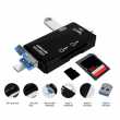 Citac kartica USB 6u1 OTG crni