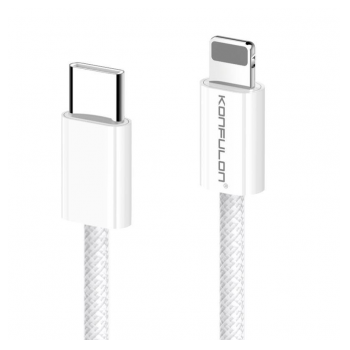 Kabel KONFULON DC81 27W Type-C na iPhone lightning beli 1m