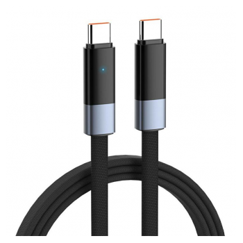 Kabel LDNIO LC241c 65W (Automatic Power OFF) Type-C na Type-C 1m crni