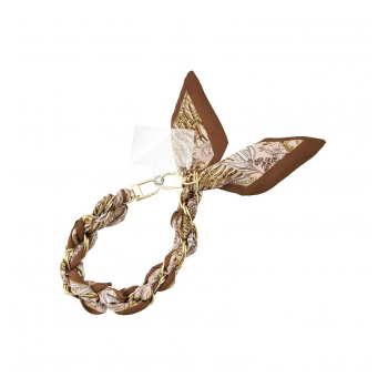 Traka oko ruke Elegant twist braon