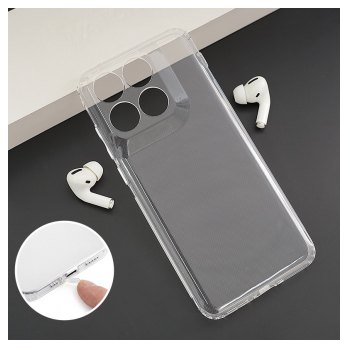 Maska Skin Silikon with pluggy za Motorola Edge 70 Fusion transparent