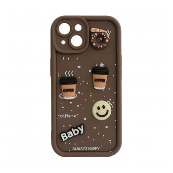 Maska Sweet Coffe za iPhone 15 braon