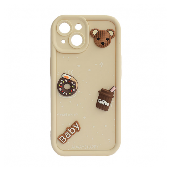 Maska Sweet Coffe za iPhone 15 bela