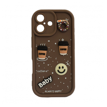 Maska Sweet Coffe za iPhone 17 braon