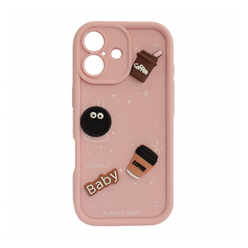 Maska Sweet Coffe za iPhone 17 roze