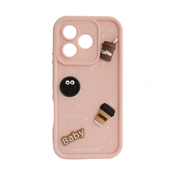 Maska Sweet Coffe za Honor 600 Lite roze