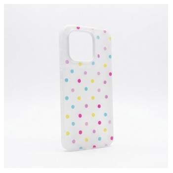 Maska Candy Dots za Motorola Edge 70 Fusion bela