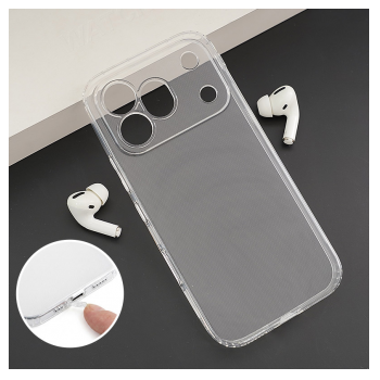 Maska Skin Silikon with pluggy za Honor 600 Pro transparent