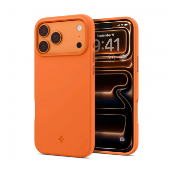 Maska Spigen Silicone Fit MagSafe za iPhone 17 Pro Max narandzasta