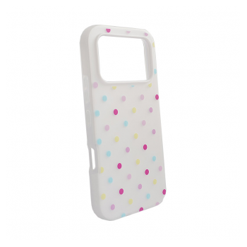 Maska Candy Dots za Honor 600 bela