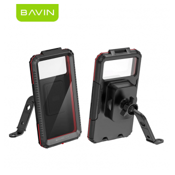 Vodootporni nosac telefona za retrovizor motora Bavin PS-95 crni