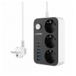 Produzni kabel LDNIO SE3631C 3 uticnice 3xUSB 3xType-C 2m