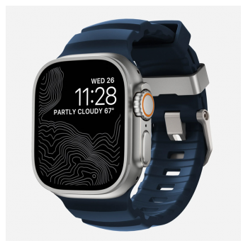 Narukvica za Apple watch Nomad Rocky Point natural Atlantic blue 44/ 45/ 46/ 49 mm