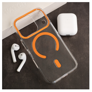 Maska Berlia Sheen Mag Case za iPhone 18 Pro Max narandzasta