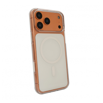 Maska Berlia Clear Case with Mag Case za iPhone 17 Pro Max bela