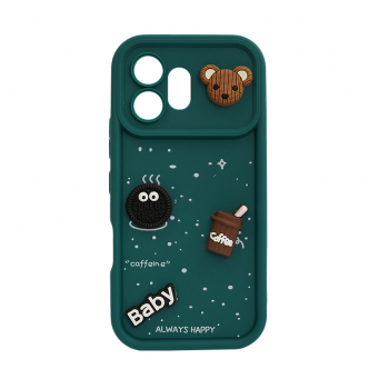 Maska Sweet Coffe za Honor 600 tirkiz zelena