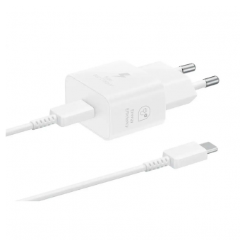 Kucni punjac Samsung Type-C PD 25W sa kablom,beli (EP-T2510-XWE) ORIGINAL