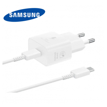 Kucni punjac Samsung Type-C PD 25W sa kablom,beli (EP-T2510-XWE) ORIGINAL