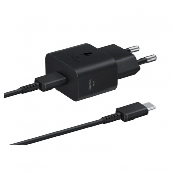 Kucni punjac Samsung Type-C PD 25W sa kablom,crni (EP-T2510-XBE) ORIGINAL