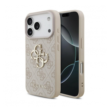 Maska Guess 4G Big Logo za iPhone 17 Pro/ 18 Pro roze zlatna