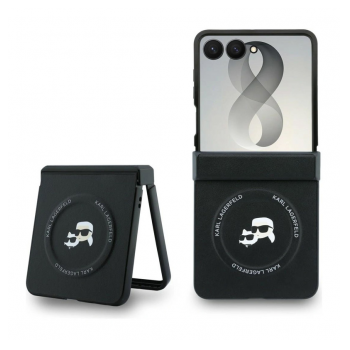 Maska Karl Lagerfeld Karl&Choupette Pins MagSafe za Samsung Galaxy Z Flip 8/ F776B crna