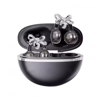 Bluetooth slusalice sa cirkon masna ukrasom crne