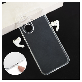 Maska Skin Silikon with pluggy za Honor X7e transparent