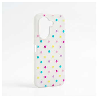 Maska Candy Dots za Honor X7e bela