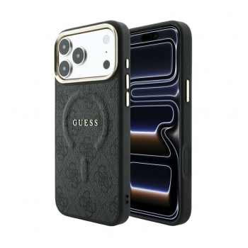Maska Guess 4G Embossed Classic MagSafe za Samsung iPhone 17 Pro/ 18 Pro crna
