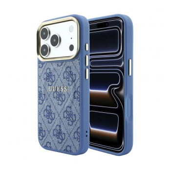 Maska Guess 4G Embossed Classic MagSafe za Samsung iPhone 17 Pro/ 18 Pro glacier