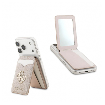 Novcanik Guess 4G Stand&Mirror Magsafe roze