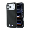 Maska BMW M Carbon Metal Logo MagSafe za iPhone 17 Pro/ 18 Pro crna