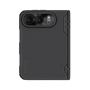 Maska NILLKIN Super Frosted Shield Fold Magnetic za iPhone Duo crna