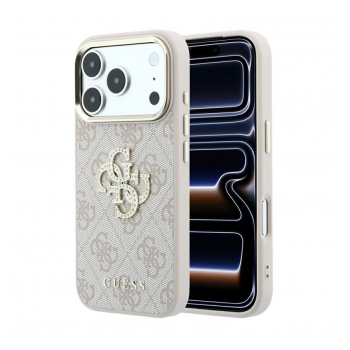 Maska Guess 4G & Big Resin Logo za iPhone 17 Pro Max/ 18 Pro Max roza