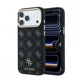 Maska Guess Peony 4G Small Logo MagSafe za iPhone 17 Pro/ 18 Pro crna