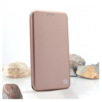 Maska na preklop Teracell Flip Premium za Xiaomi Redmi 17 4G/ 5G (EU) roze zlatna